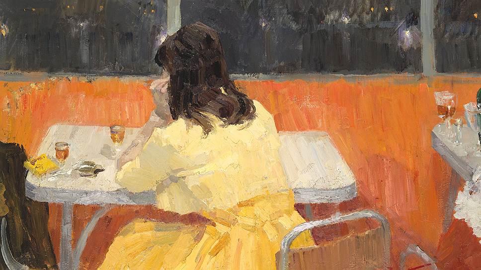 Владимир Гаврилов. "Кафе. Осенний день", 1962 год. "Лицом к будущему: искусство Европы 1945-1968" в ГМИИ имени Пушкина