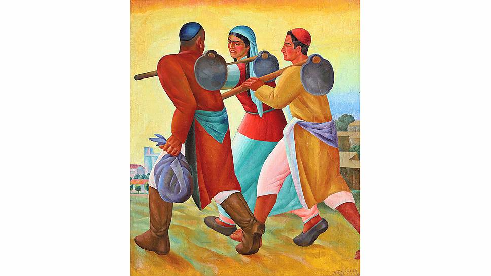 Николай Карахан. «Выход на работу», 1934 год. «Сокровища Нукуса» в ГМИИ Пушкина 