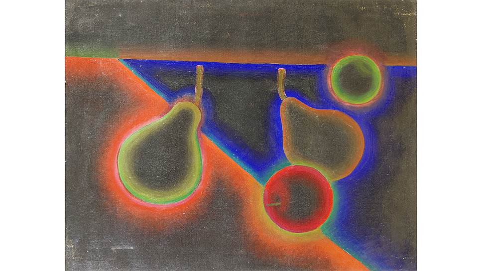 Порфирий Фальбов. «Груши и яблоки на черном фоне», 1962 год. «В защиту радуги» в Музее Востока 