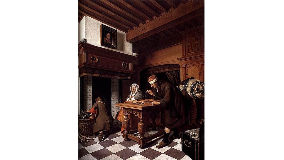 Корнелис де Ман. «Взвешивающий золото», 1670 год 