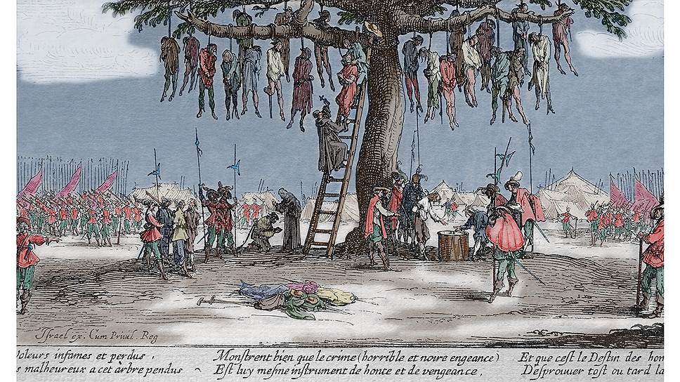 Жак Калло. «Большие бедствия войны», 1632 год 
	