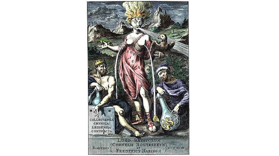 Фронтиспис «Лейденского химического сборника», 1693 год 