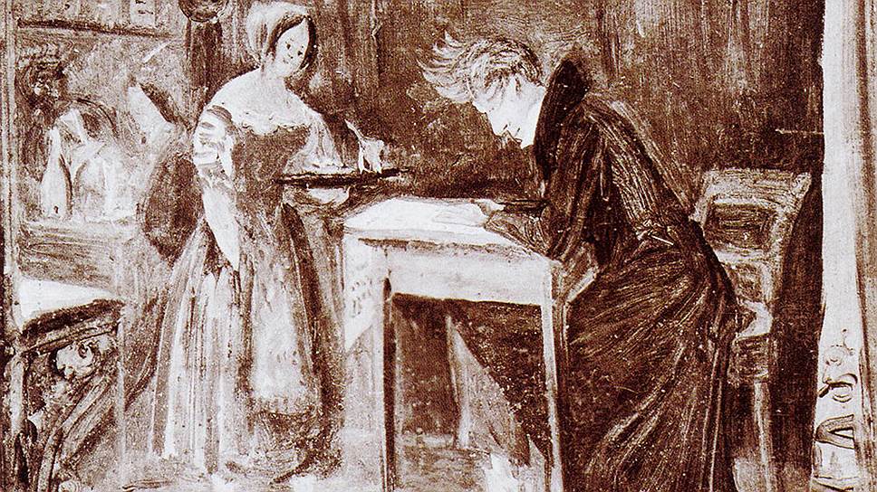 Кристиан Олавиус Зейтен. «Кьеркегор в кафе», 1843 год 