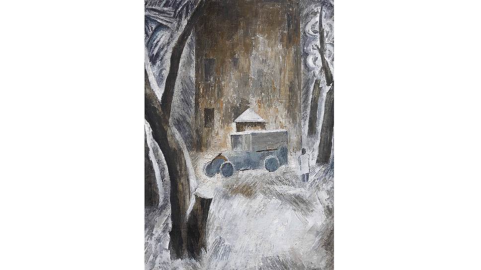 Татьяна Купервассер. «Автомобиль перед домом», конец 1920-х годов