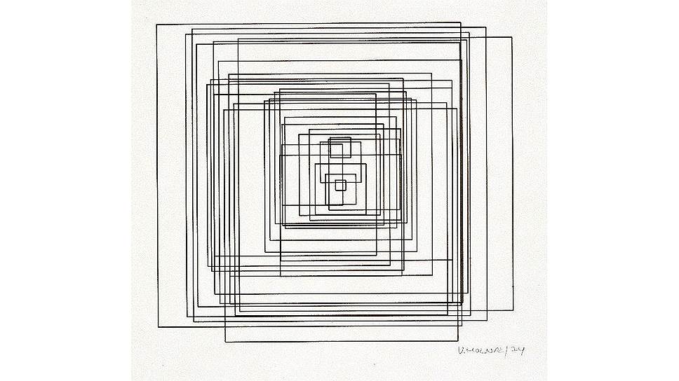 Вера Мольнар. «Гипертрансформация», 1974 