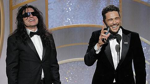 Томми Вайсо (слева) и Джеймс Франко на церемонии «Золотой глобус»