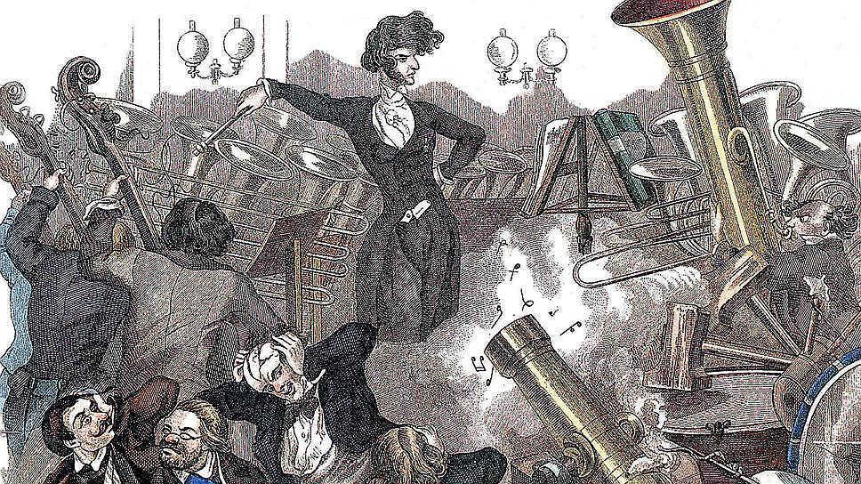 Карикатура из журнала «Wiener theaterzeitung», 1846 