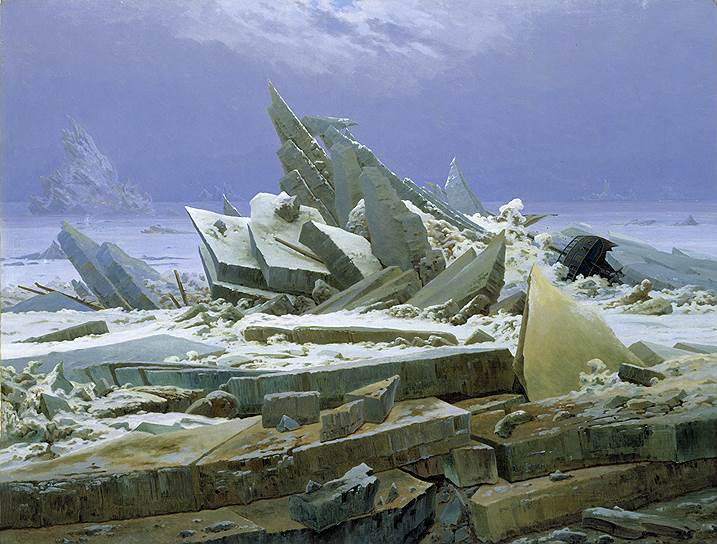 Каспар Давид Фридрих. «Северный Ледовитый океан», 1823