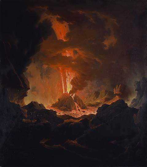 Михаэль Вутки. «Извержение Везувия», 1796