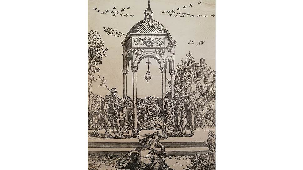 Лукас Кранах Старший. «Марк Курций, бросающийся в бездну», 1496