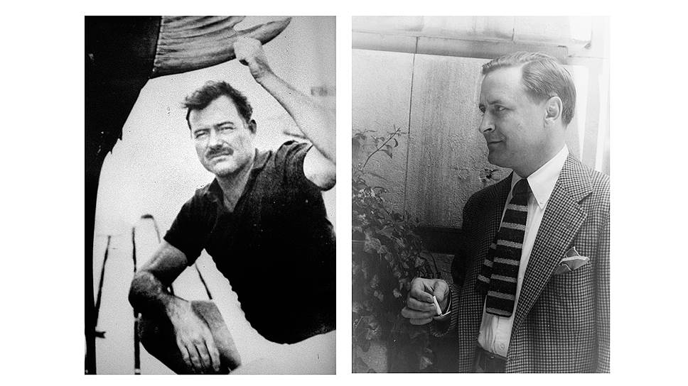 Эрнест Хемингуэй, 1940 / Фрэнсис Скотт Фицджеральд, 1937