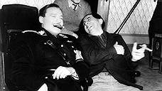 Джэк Бенни (слева) и Эрнст Любич на съемках 