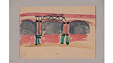 Эскиз росписи зрительного зала Красного театра в здании Государственного Народного дома, 1931–1932 