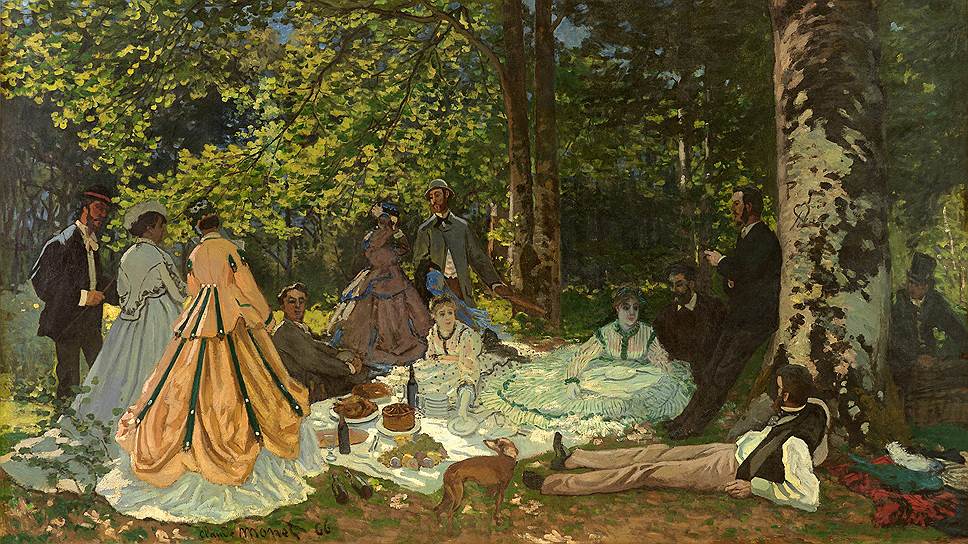 Клод Моне. «Завтрак на траве», 1866 