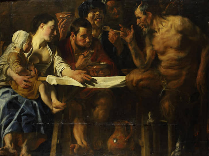 «Сатир в гостях у крестьянина», около 1622