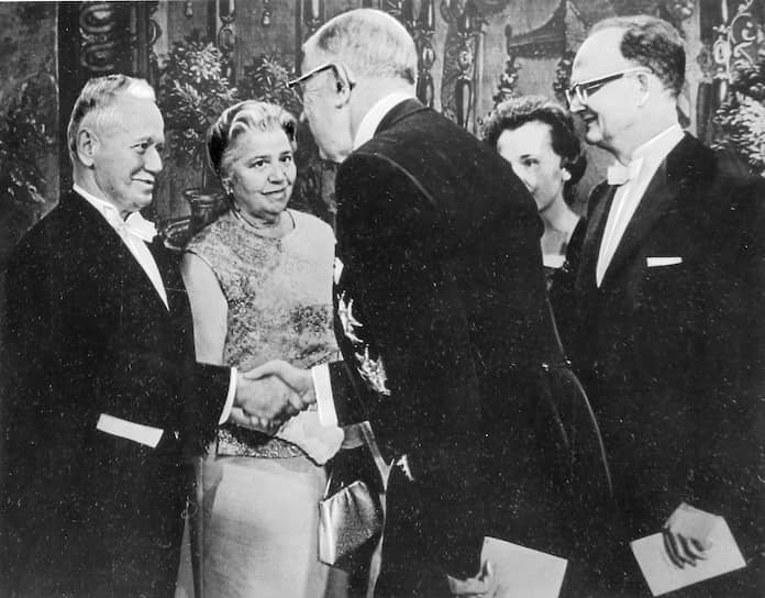 Михаил Шолохов на церемонии вручения Нобелевской премии, 10 декабря 1965-го