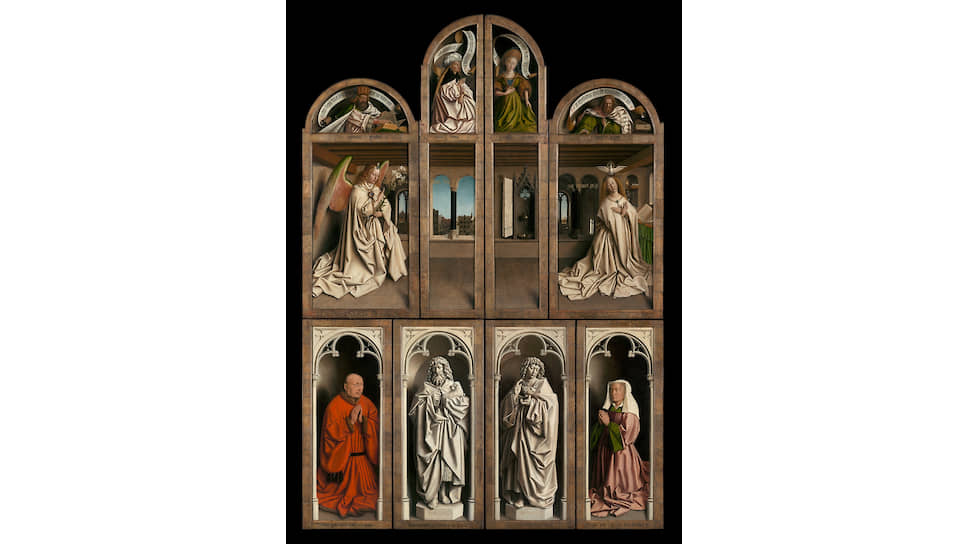 Ян и Губерт ван Эйки. Внешние створки Гентского алтаря, 1432