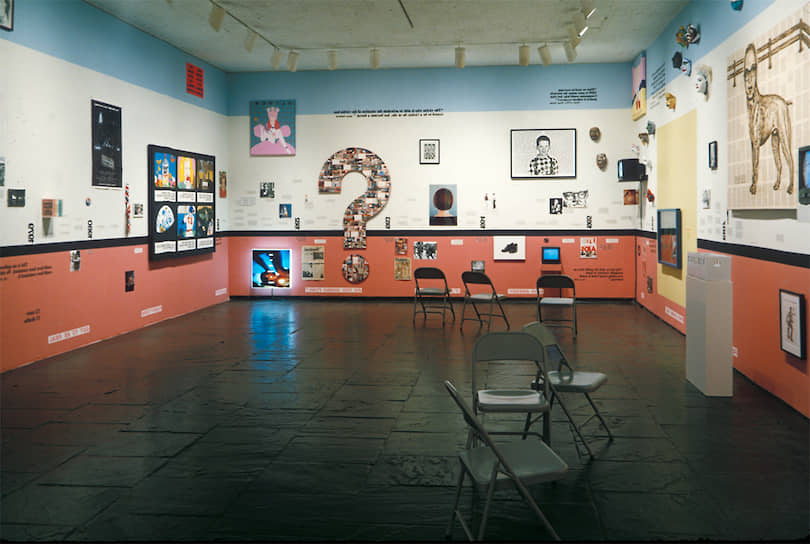 Group Material. «СПИД: хронология». Инсталляция на Биеннале Уитни, 1990 