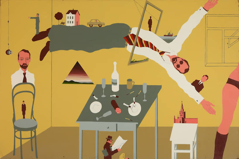 Виктор Пивоваров. «Московская вечеринка», 1971