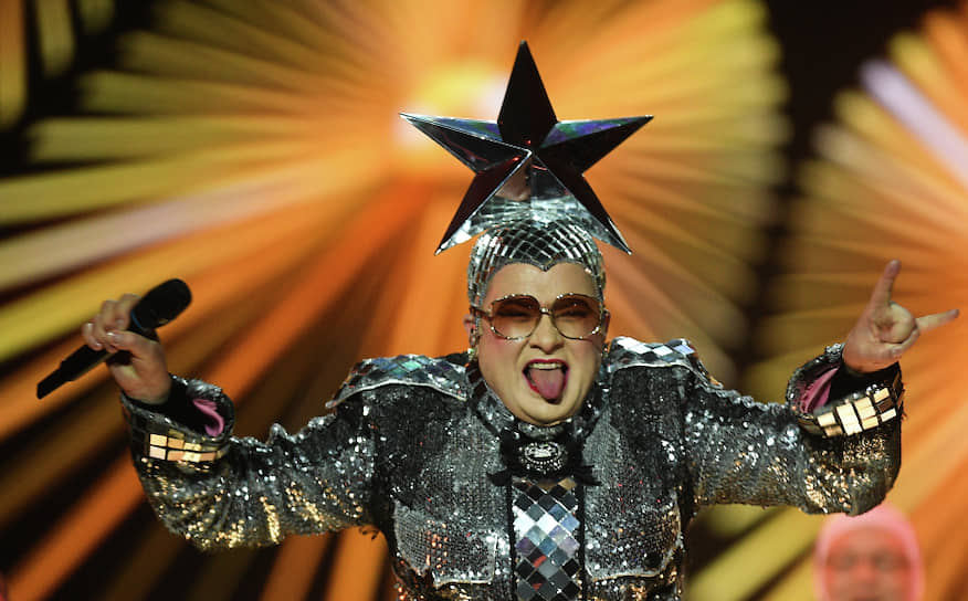 Верка Сердючка во время репетиции финала международного конкурса «Евровидение-2019», 2019