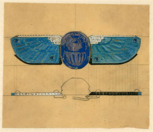 Луи Картье. Эскиз броши, 1920-е  