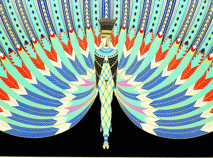 Эрте. Эскиз костюма к бродвейскому ревю «Скандалы», 1926  