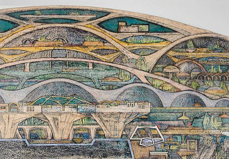 Паоло Солери. План Cosanti, начало 1960-х