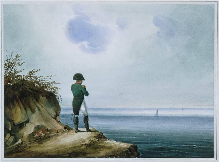 Франсуа-Жозеф Сандман. «Наполеон на острове Св. Елены», 1820