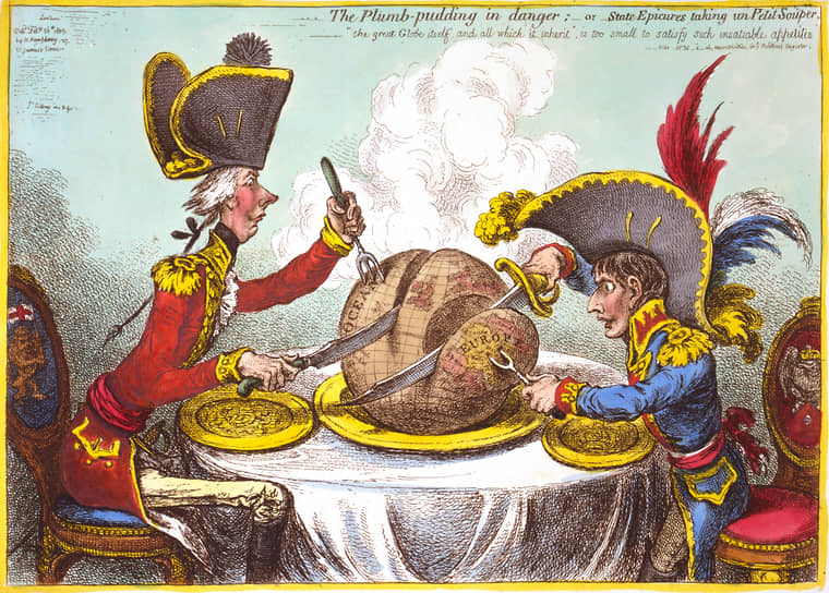 Джеймс Гилрей. «Пудинг в опасности», 1805