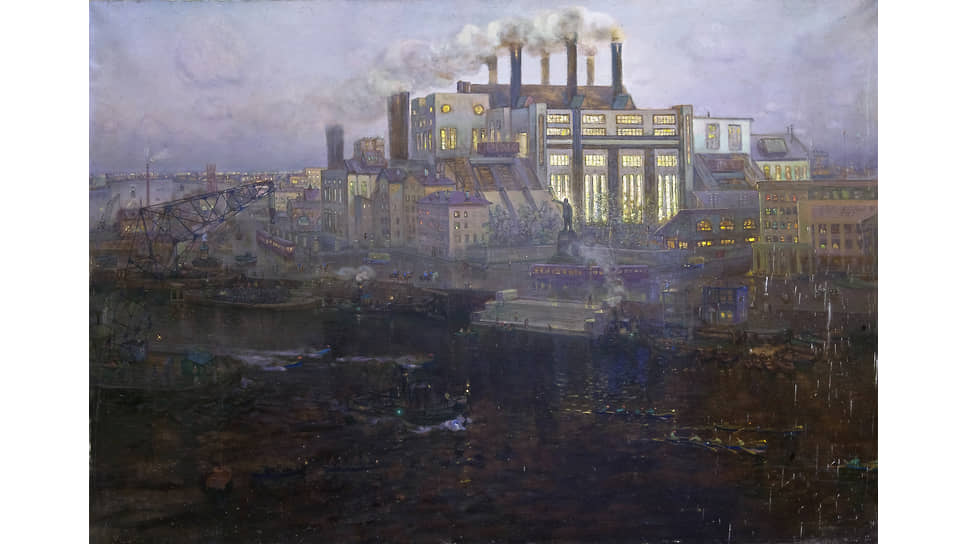 Александр Попов. «Индустриальный пейзаж», 1937 