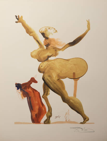 Сальвадор Дали. «Ад. Песнь XXXIII», 1963