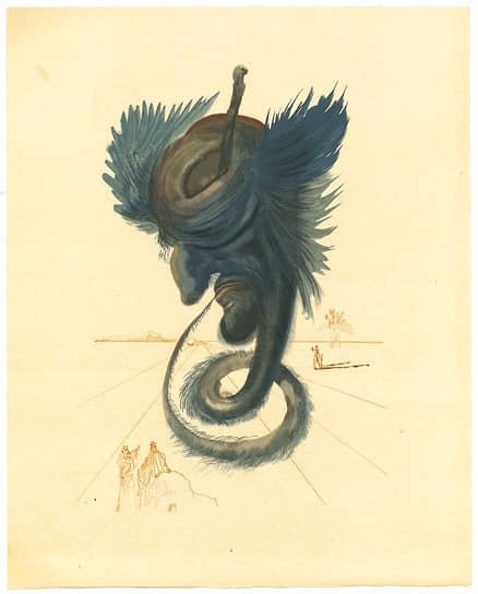 Сальвадор Дали. «Ад. Песнь XX», 1960-е