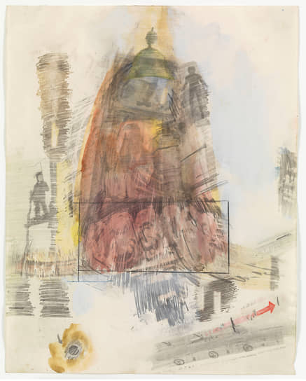 Роберт Раушенберг. «Песнь X. Шестой круг ада: еретики», 1959–1960
