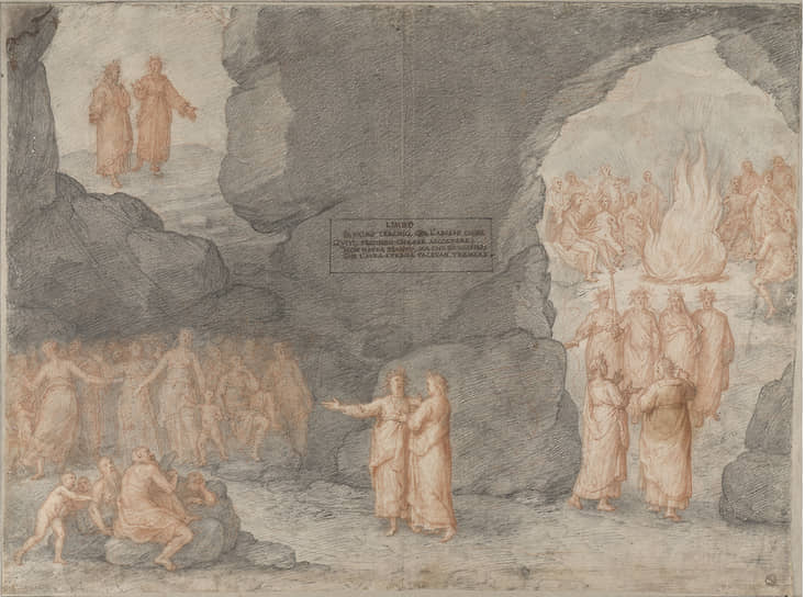 Федерико Цуккари. «Первый круг. Спуск в Лимб. Ад, песнь IV», 1586–1588