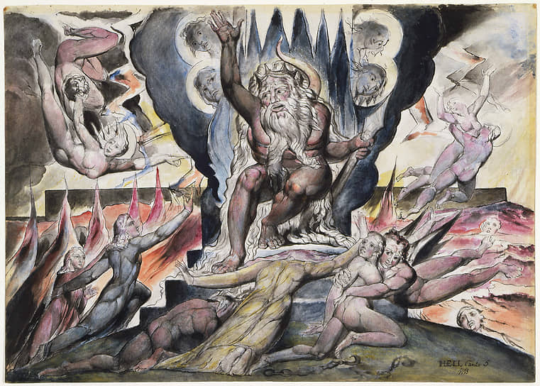 Уильям Блейк. «Минос», 1824–1827