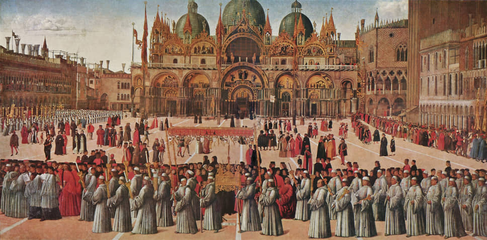 Джентиле Беллини. «Процессия на площади Святого Марка», 1496