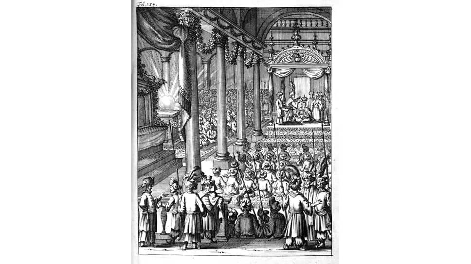 Иллюстрация из голландского издания «Истории севарамбов», 1682