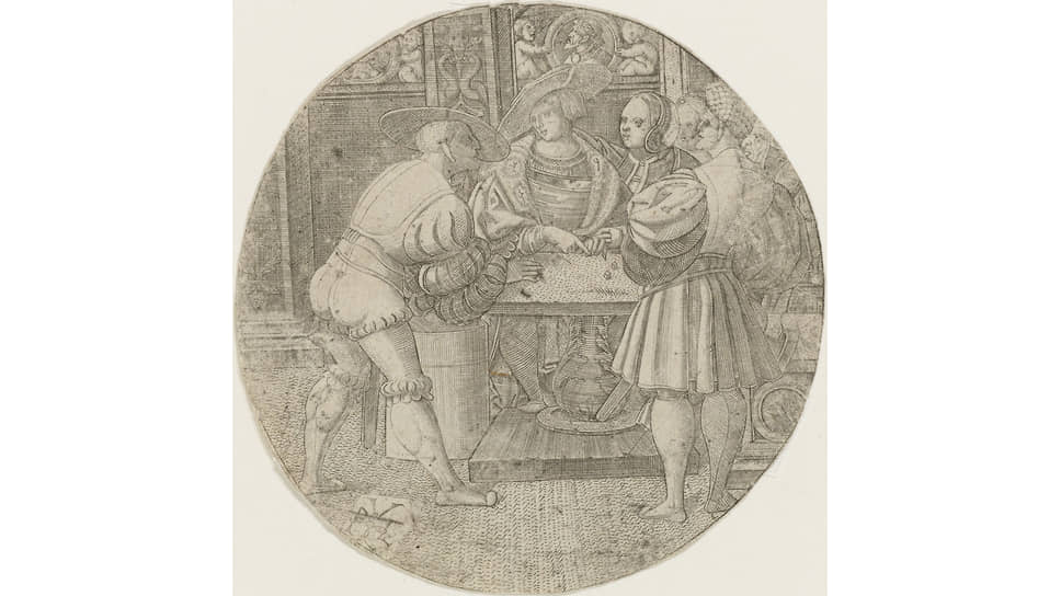 «Трое мужчин, играющих в кости», 1520–1530 