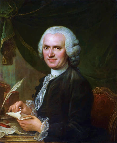 Франсуа Герен. «Портрет Жан-Жака Руссо» (фрагмент), 1760-е 