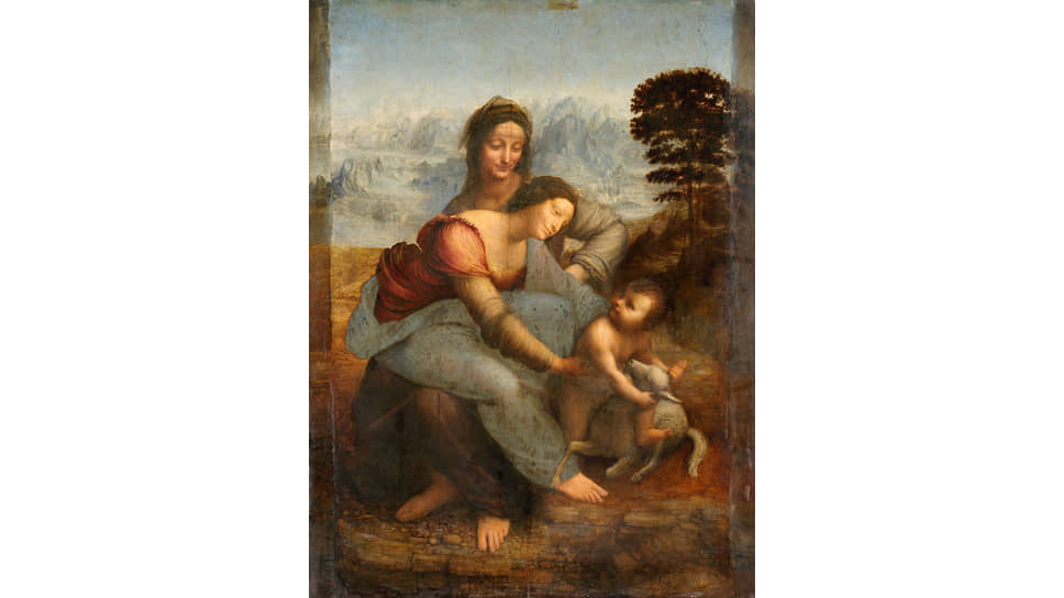 Леонардо да Винчи. «Богоматерь с младенцем и святой Анной», 1508–1510