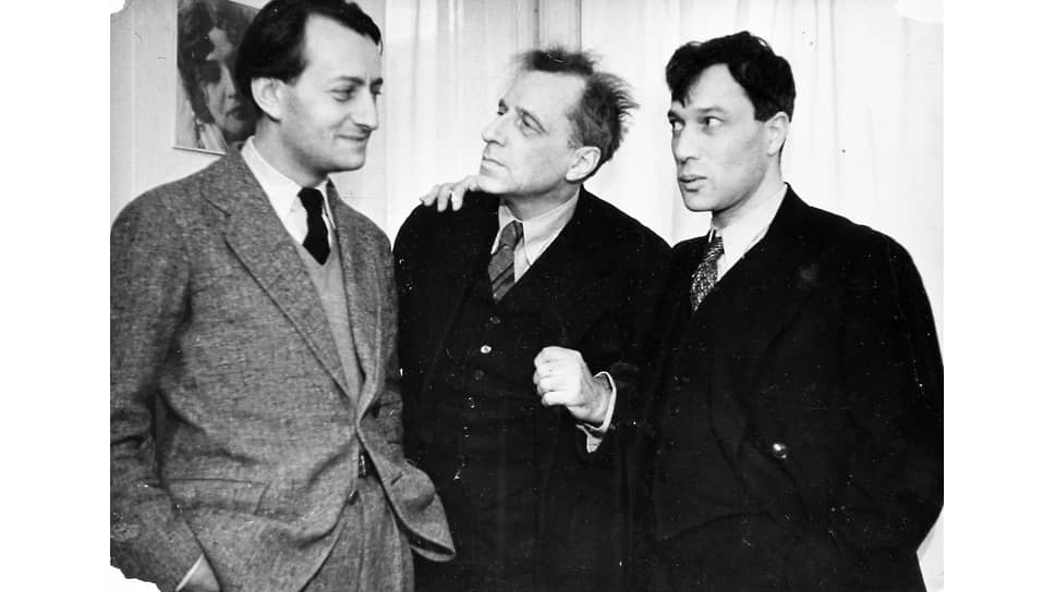 Андре Мальро, Всеволод Мейерхольд и Борис Пастернак, 1934