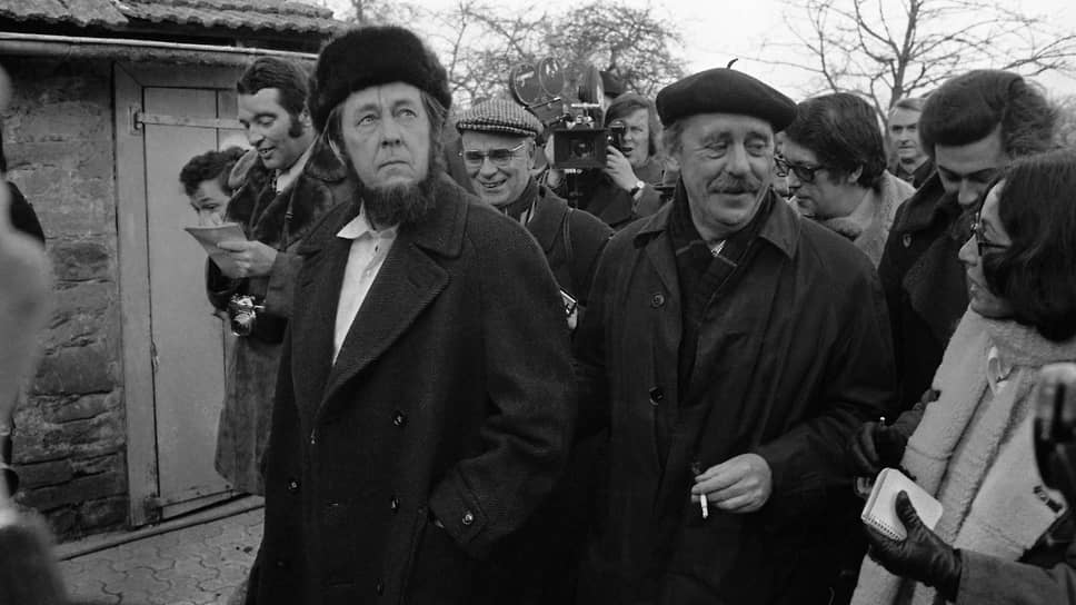 Александр Солженицын и Генрих Бёлль. ФРГ, 14 февраля 1974