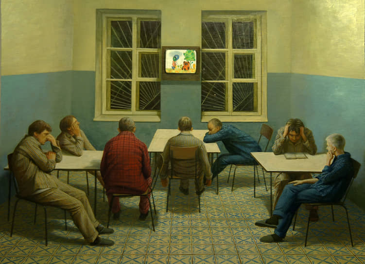 Мария Сафронова. «19.40. Телевизор. Столовая», из серии «Распорядок дня», 2012