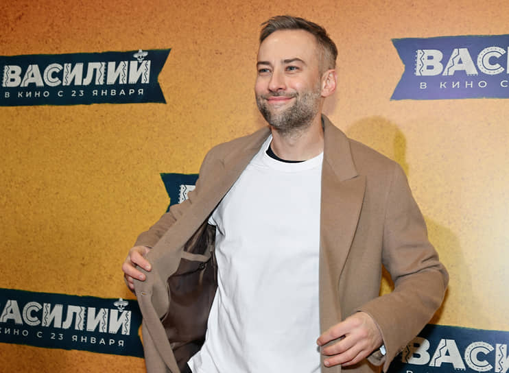 Телеведущий Дмитрий Шепелев на премьере фильма «Василий» режиссера Дмитрия Литвиненко в кинотеатре «Октябрь». Москва, 22 января 2025 года