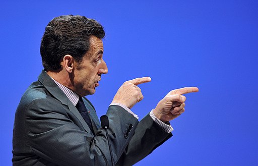 Президент Франции Никола Саркози. Париж, 2008 год 