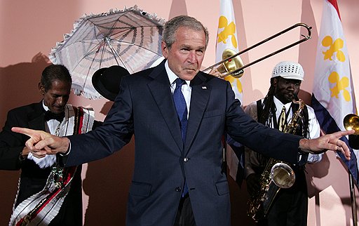 Президент США Джордж Буш. Новый Орлеан, 2008 год 