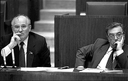 С Михаилом Горбачевым. 1989 год