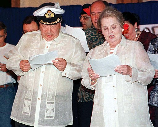 С Мадлен Олбрайт. 1998 год