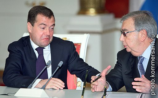 С Дмитрием Медведевым. 2008 год