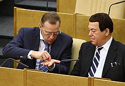 Андрей Логинов (слева) и Иосиф Кобзон